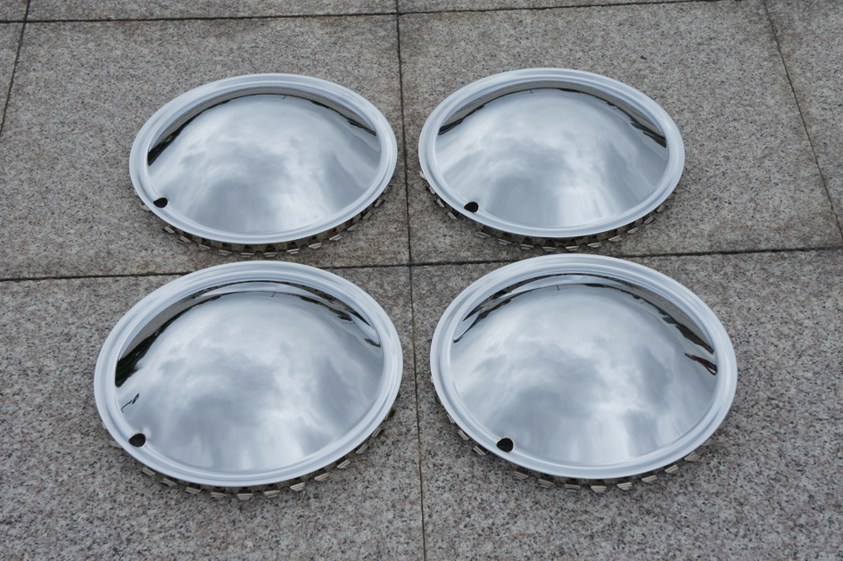 Baby Moon ChromeWhite Wheel Cover Baby Moon Hubcap Baby Moon Trim Rim